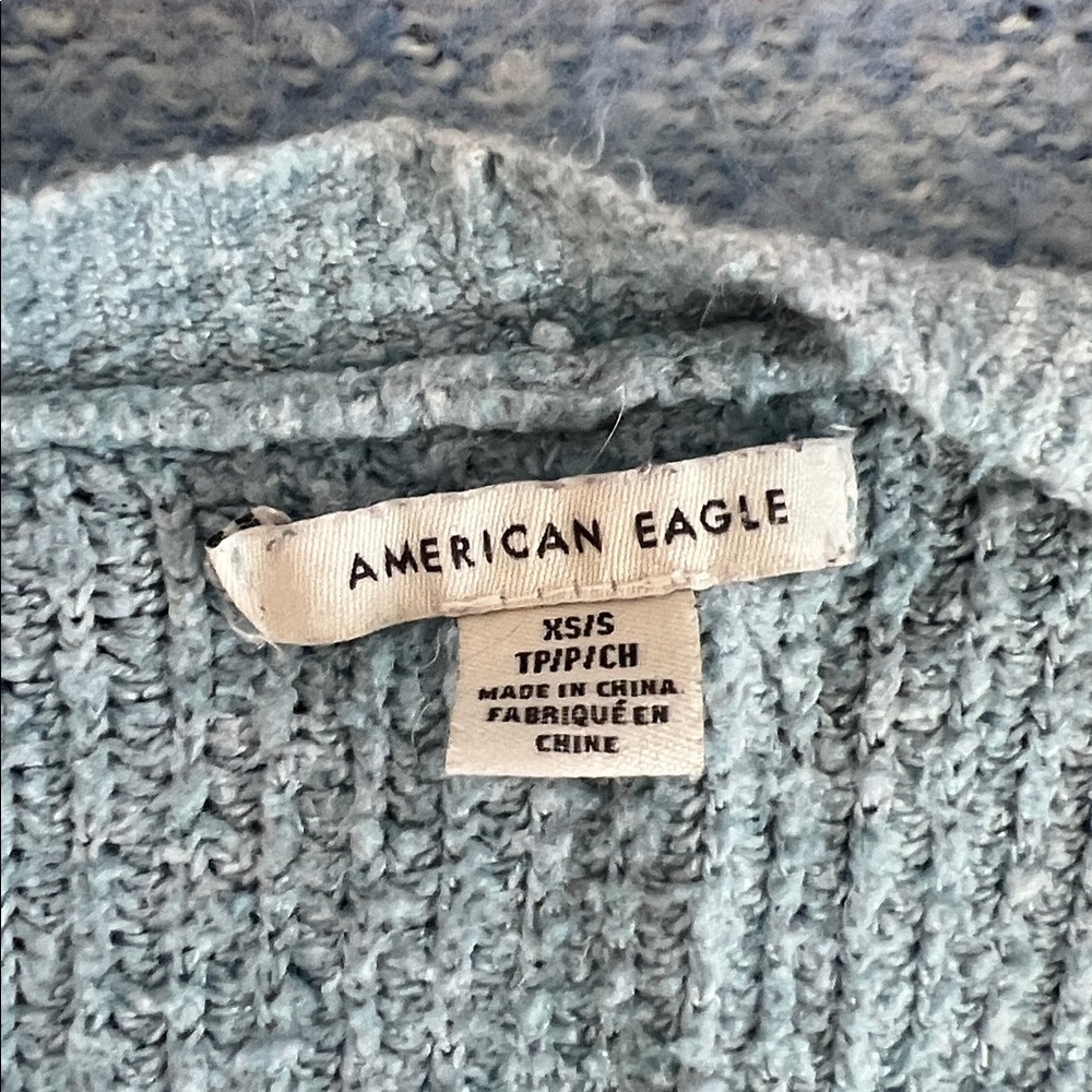 American Eagle Outfitters Light Blue Knit Cardigan - Picture 2 of 3